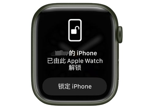 南坤镇苹果手机维修分享用 AppleWatch 解锁配备面容 ID 的 iPhone方法 