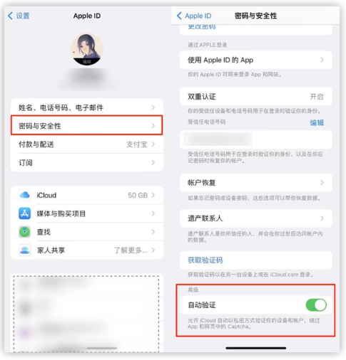 南坤镇苹果手机维修分享iOS 16 自动验证功能开启方法 